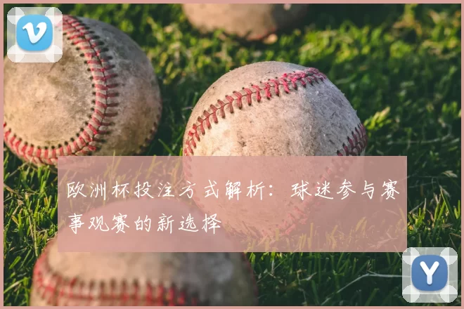 欧洲杯投注方式解析:球迷参与赛事观赛的新选择