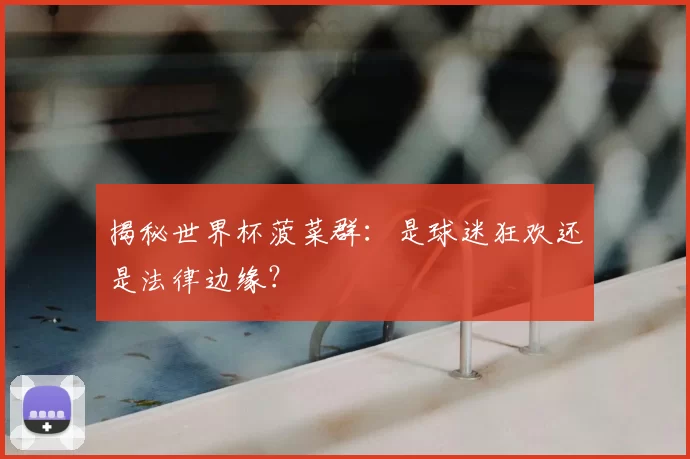 揭秘世界杯菠菜群：是球迷狂欢还是法律边缘？